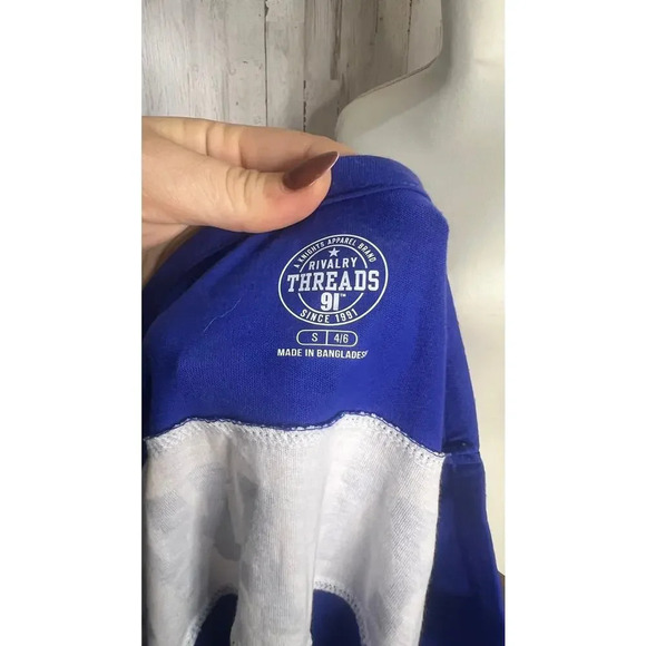 NWT Kansas Jayhawks Women's Long Sleeve Blue T-Shirt Size Small Team Logo - Picture 5 of 5